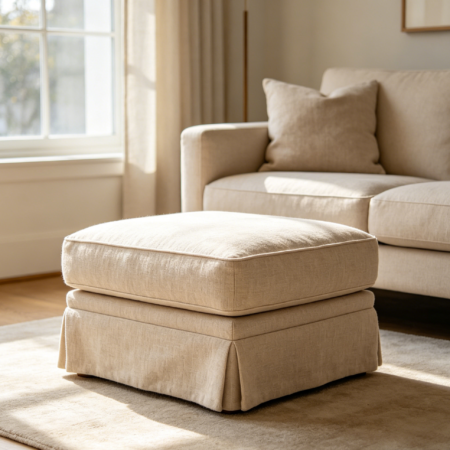 Classic Linen Footstool
